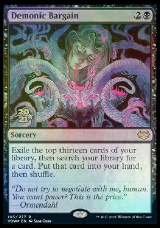 Demonic Bargain [Innistrad: Crimson Vow Prerelease Promos] | Odin's Place