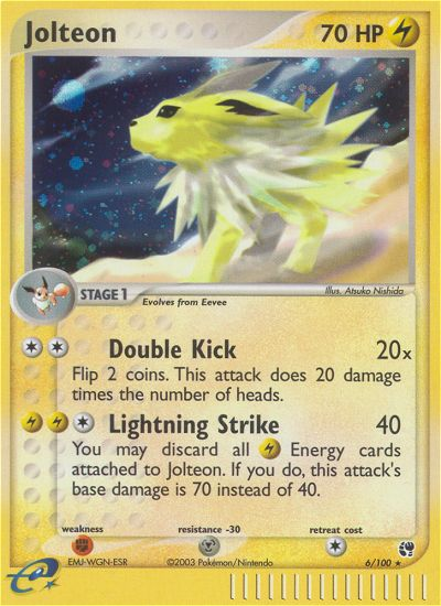 Jolteon (6/100) [EX: Sandstorm] | Odin's Place