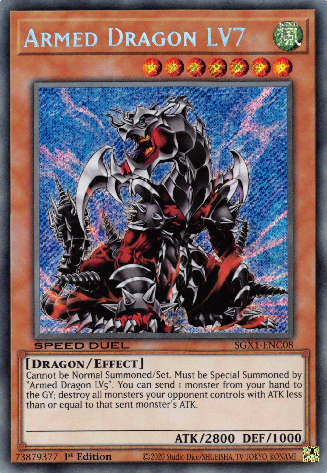 Armed Dragon LV7 [SGX1-ENC08] Secret Rare | Odin's Place