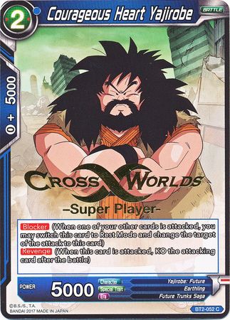 Courageous Heart Yajirobe (Super Player Stamped) (BT2-052) [Tournament Promotion Cards] | Odin's Place