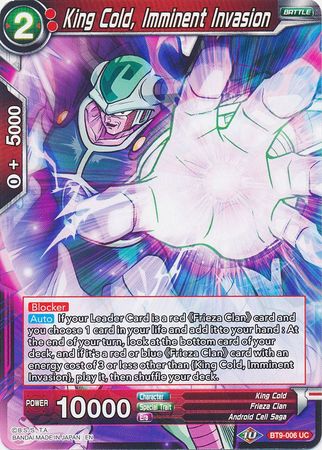 King Cold, Imminent Invasion (BT9-006) [Universal Onslaught] | Odin's Place