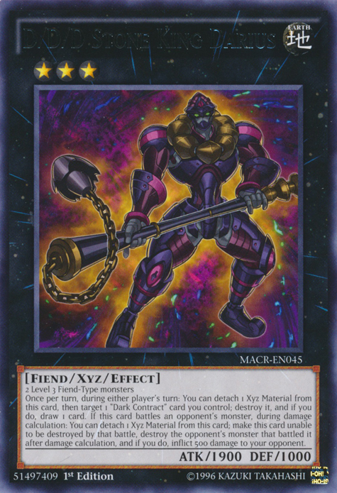D/D/D Stone King Darius [MACR-EN045] Rare | Odin's Place