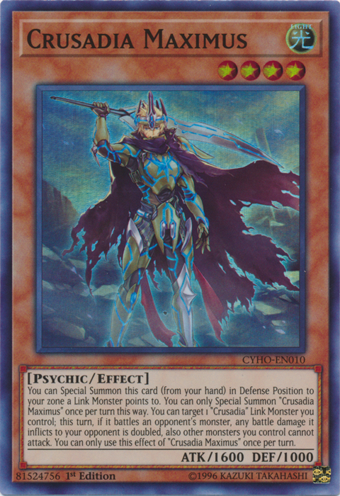 Crusadia Maximus [CYHO-EN010] Super Rare | Odin's Place