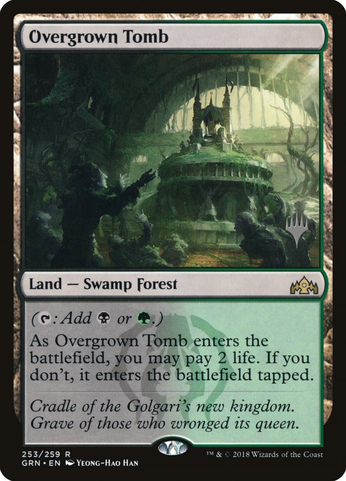 Overgrown Tomb (Promo Pack) [Guilds of Ravnica Promos] | Odin's Place