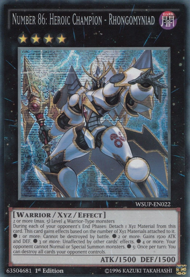 Number 86: Heroic Champion - Rhongomyniad [WSUP-EN022] Secret Rare | Odin's Place