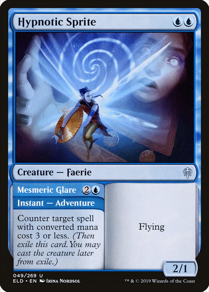 Hypnotic Sprite // Mesmeric Glare [Throne of Eldraine] | Odin's Place