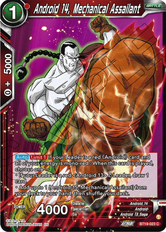 Android 14, Mechanical Assailant (BT19-023) [Fighter's Ambition] | Odin's Place
