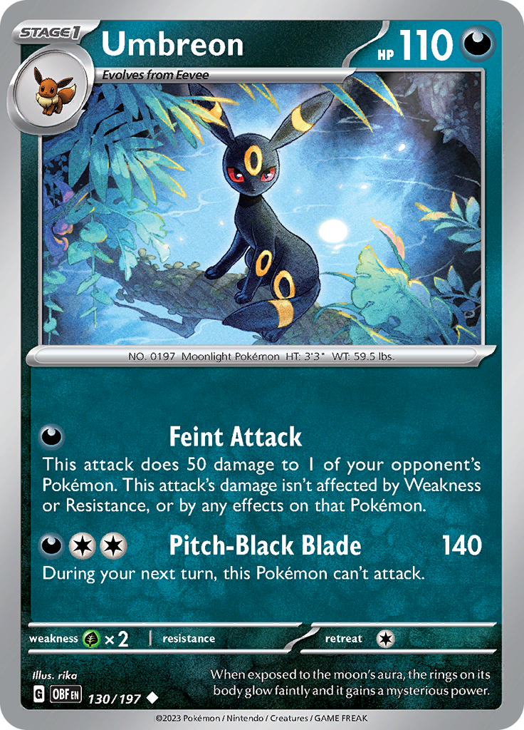 Umbreon (130/197) [Scarlet & Violet: Obsidian Flames] | Odin's Place