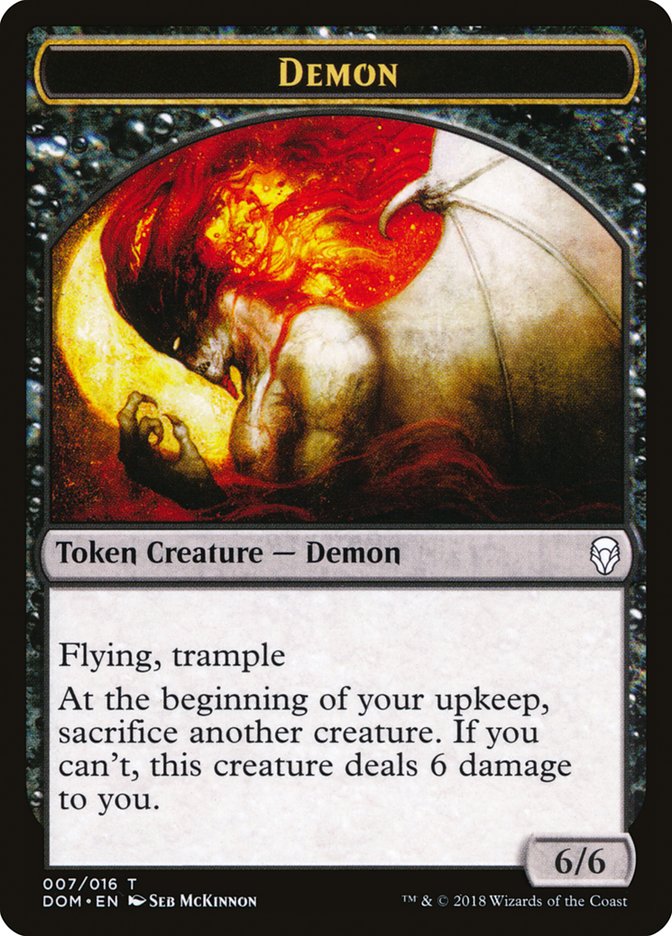 Demon Token (7) [Dominaria Tokens] | Odin's Place