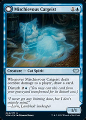 Mischievous Catgeist // Catlike Curiosity [Innistrad: Crimson Vow] | Odin's Place