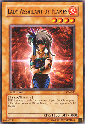 Lady Assailant of Flames [LON-035] Common | Odin's Place