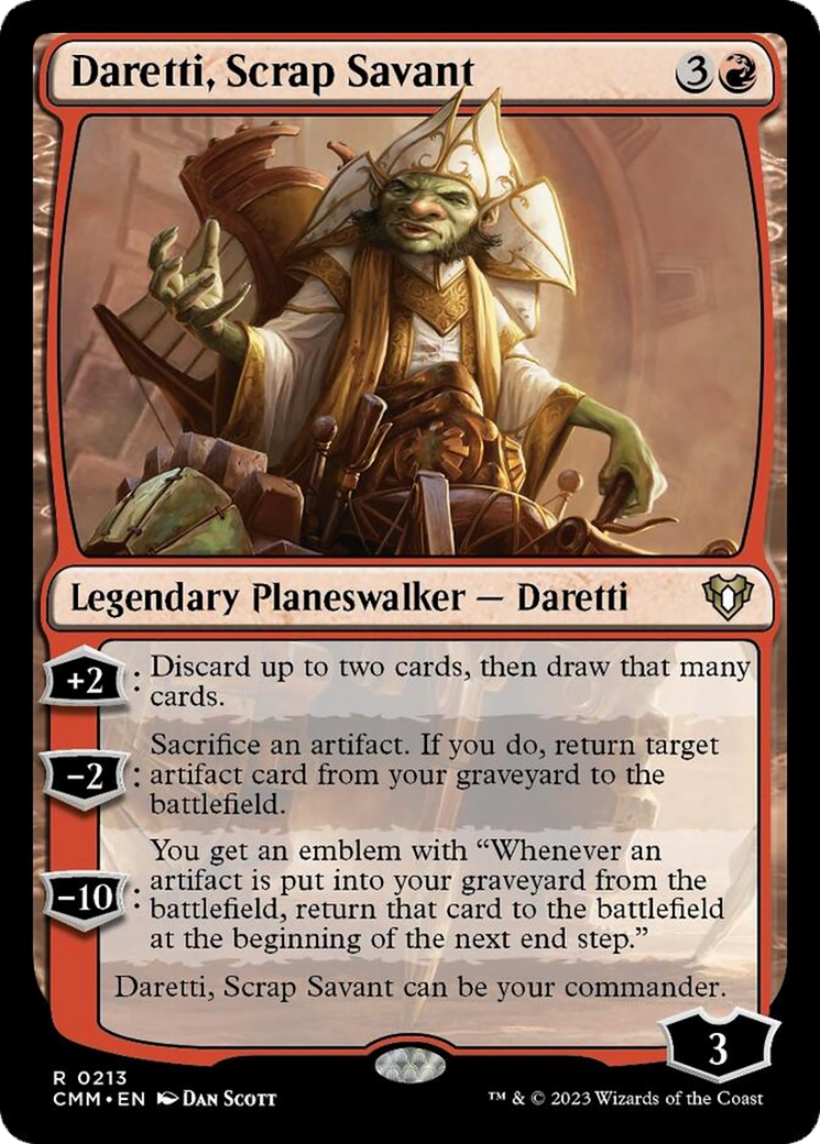 Daretti, Scrap Savant [Commander Masters] | Odin's Place