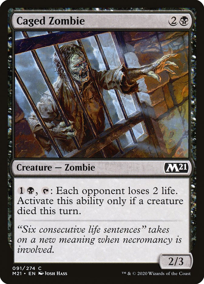 Caged Zombie [Core Set 2021] | Odin's Place