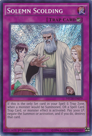 Solemn Scolding [NECH-EN079] Secret Rare | Odin's Place