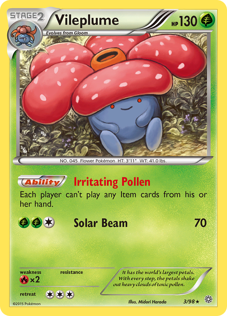 Vileplume (3/98) [XY: Ancient Origins] | Odin's Place