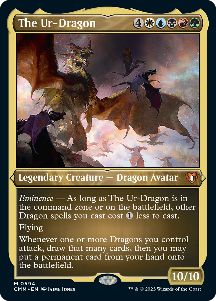 The Ur-Dragon (Foil Etched) [Commander Masters] | Odin's Place