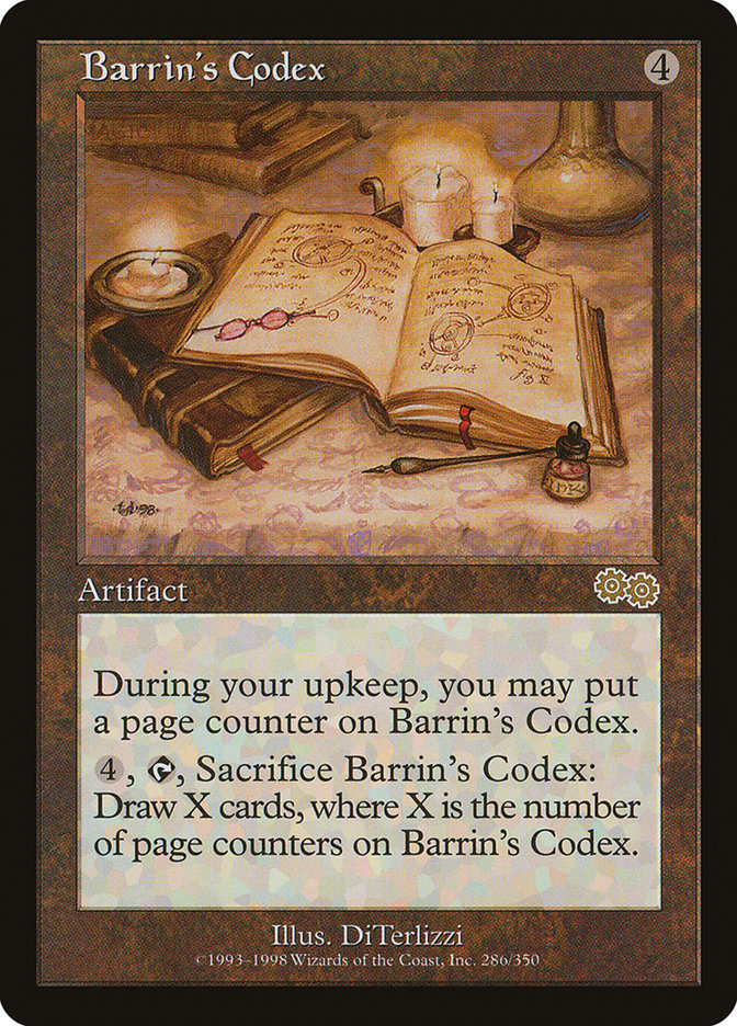 Barrin's Codex (286) [Urza's Saga] | Odin's Place