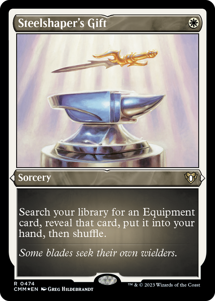 Steelshaper's Gift (Foil Etched) [Commander Masters] | Odin's Place