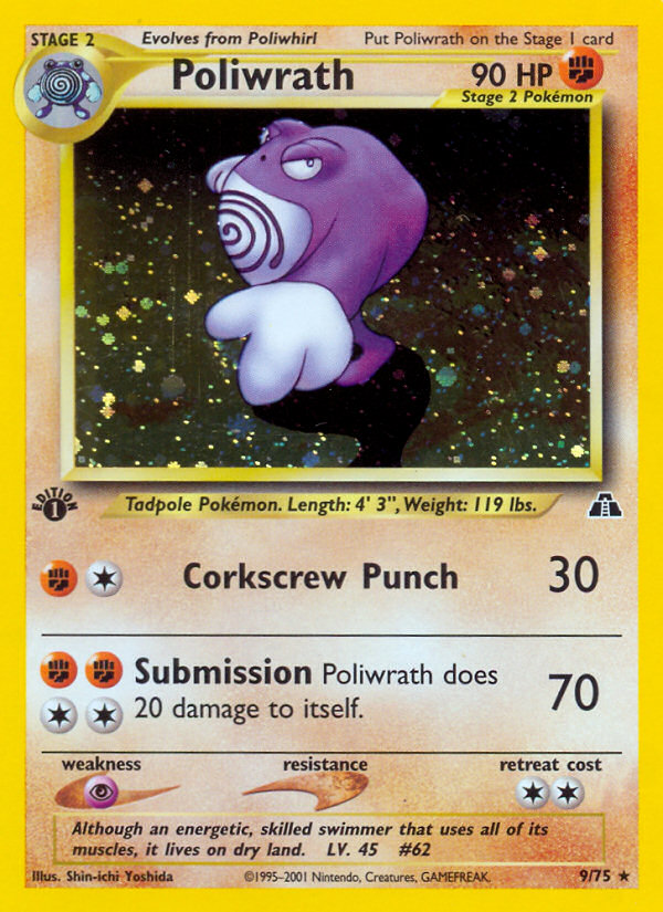 Poliwrath (9/75) [Neo Discovery 1st Edition] | Odin's Place