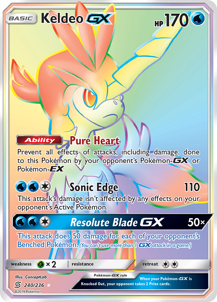 Keldeo GX (240/236) [Sun & Moon: Unified Minds] | Odin's Place
