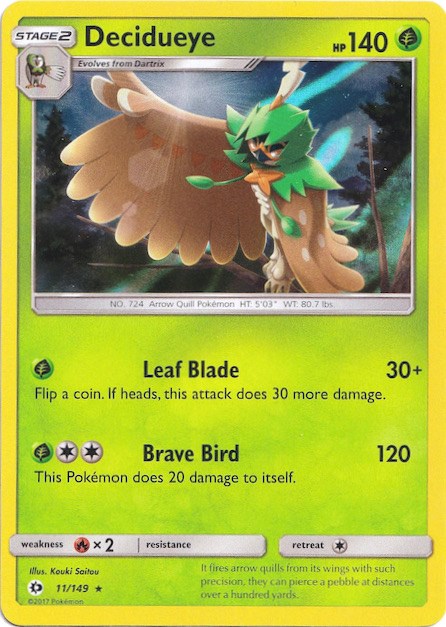 Decidueye (11/149) (Water Web Holo) [Sun & Moon: Base Set] | Odin's Place