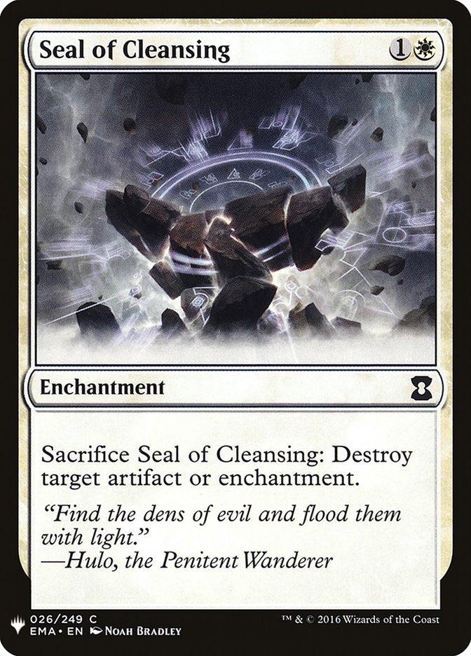 Seal of Cleansing [Mystery Booster] | Odin's Place