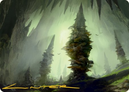 Forest (280) Art Card (Gold-Stamped Signature) [Dungeons & Dragons: Adventures in the Forgotten Realms Art Series] | Odin's Place