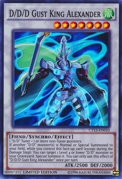 D/D/D Gust King Alexander [CT13-EN010] Super Rare | Odin's Place