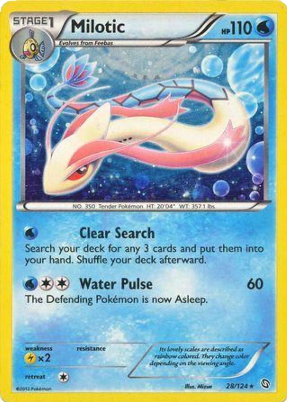 Milotic (28/124) (Cosmos Holo) [Black & White: Dragons Exalted] | Odin's Place