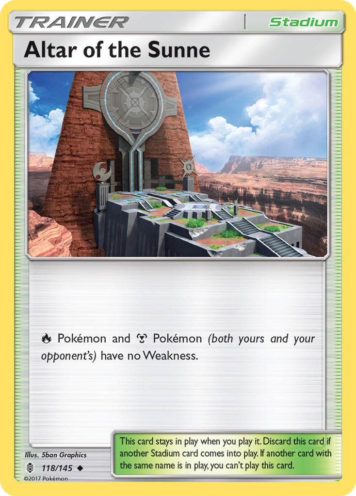 Altar of the Sunne (118/145) [Sun & Moon: Guardians Rising] | Odin's Place