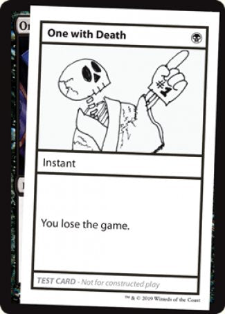 One with Death (2021 Edition) [Mystery Booster Playtest Cards] | Odin's Place