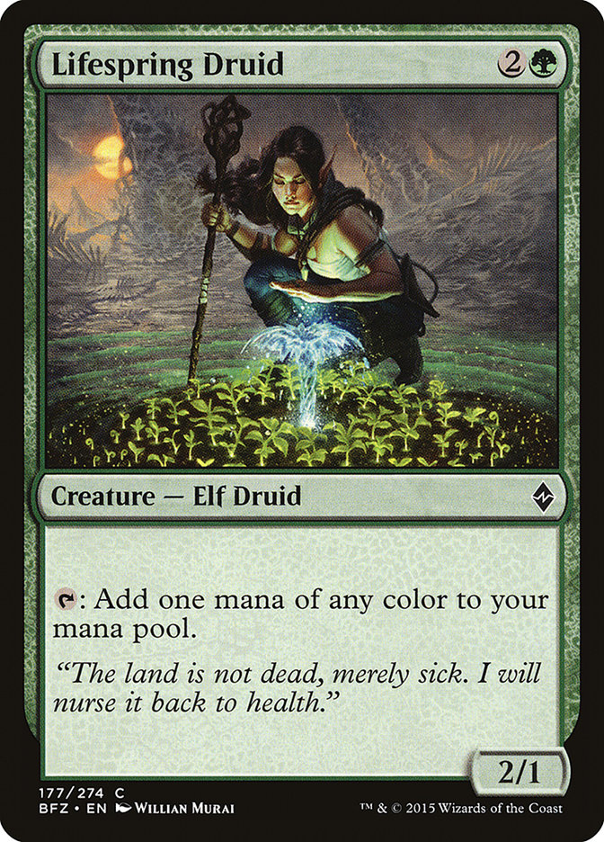 Lifespring Druid (177) [Battle for Zendikar] | Odin's Place