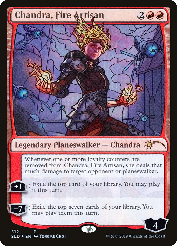 Chandra, Fire Artisan (Stained Glass) [Secret Lair Drop Promos] | Odin's Place