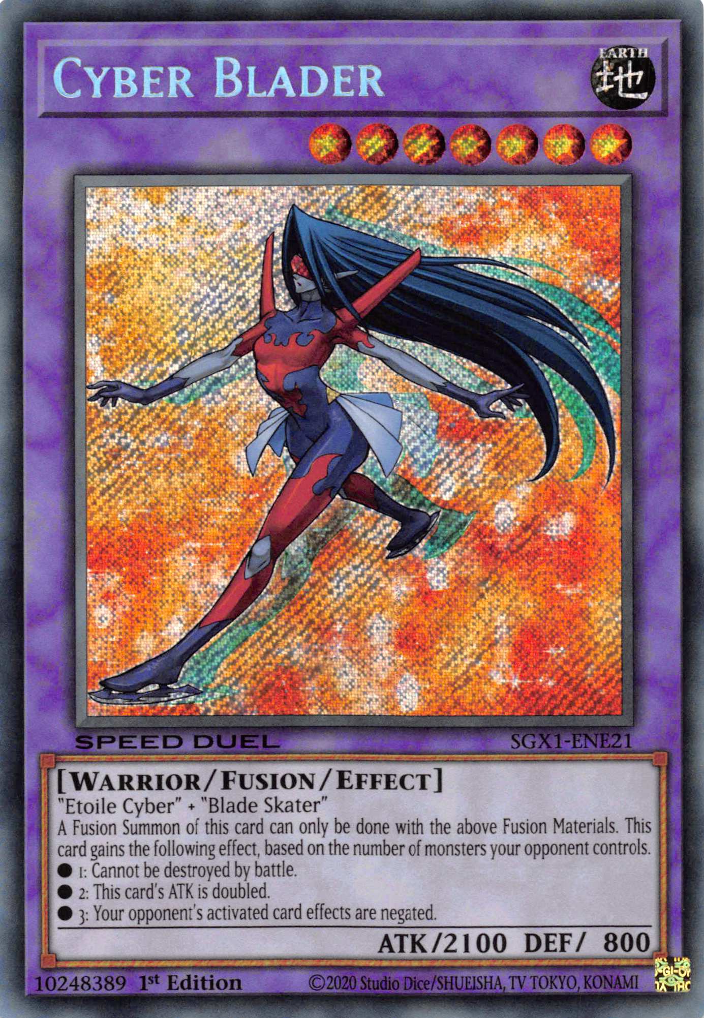 Cyber Blader [SGX1-ENE21] Secret Rare | Odin's Place