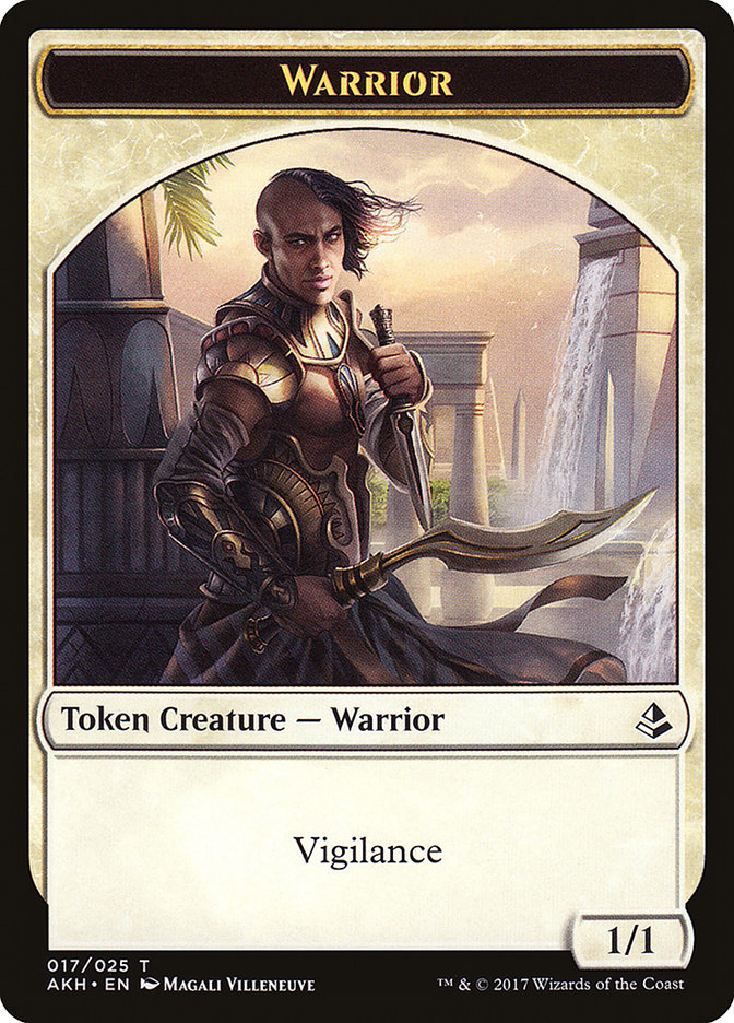 Warrior // Labyrinth Guardian Double-Sided Token [Amonkhet Tokens] | Odin's Place