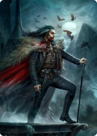 Dracula, Blood Immortal Art Card [Innistrad: Crimson Vow Art Series] | Odin's Place