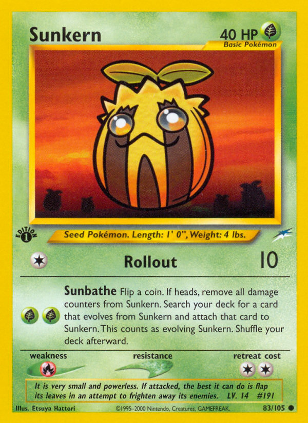 Sunkern (83/105) [Neo Destiny 1st Edition] | Odin's Place