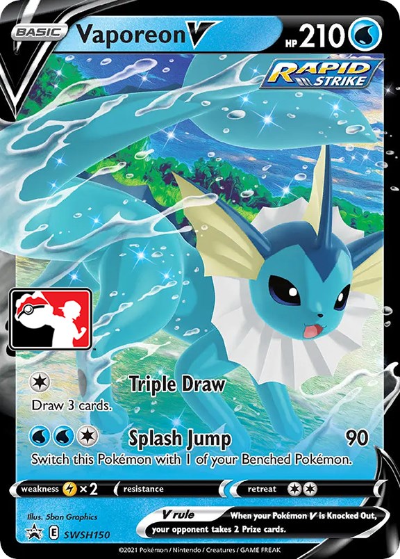 Vaporeon V (SWSH150) [Prize Pack Series One] | Odin's Place