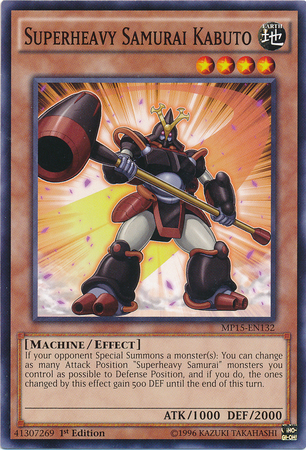Superheavy Samurai Kabuto [MP15-EN132] Common | Odin's Place