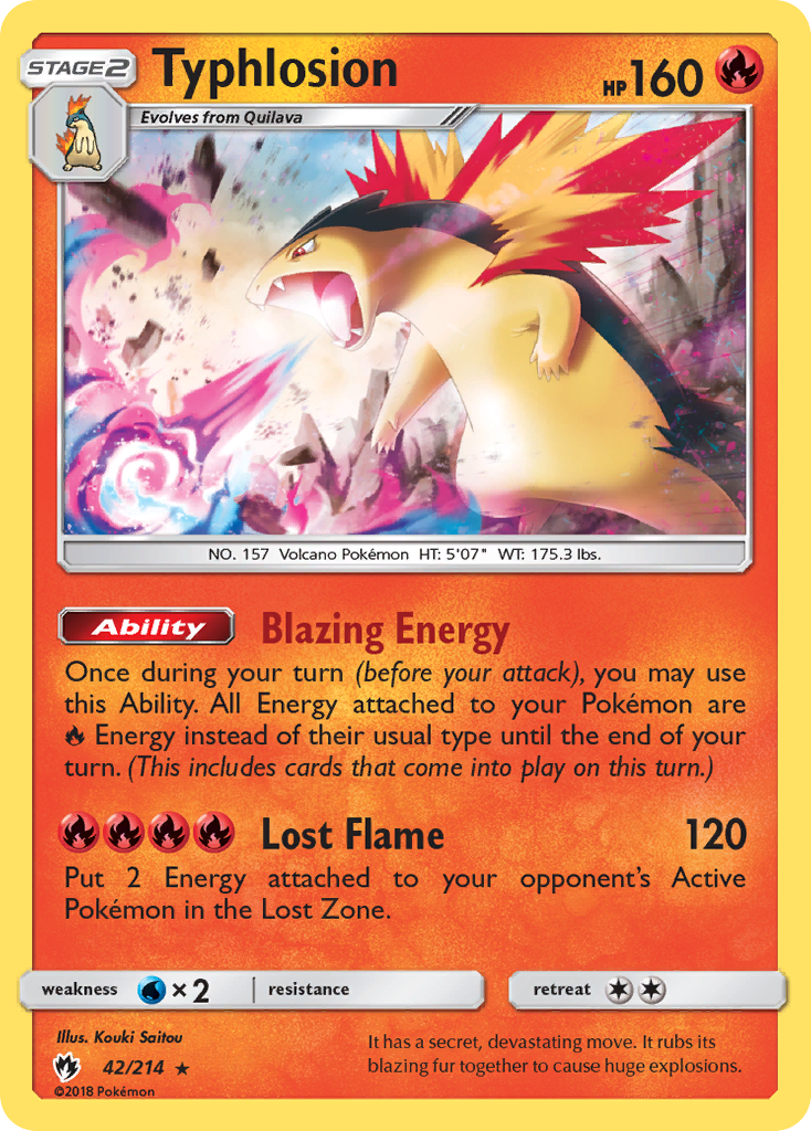 Typhlosion (42/214) [Sun & Moon: Lost Thunder] | Odin's Place