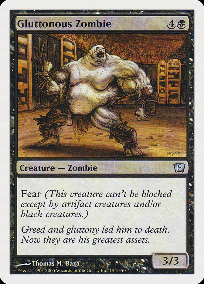 Gluttonous Zombie (134) [Ninth Edition] | Odin's Place