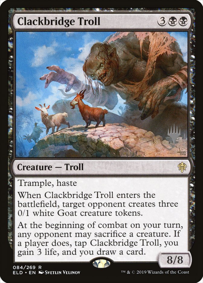 Clackbridge Troll (Promo Pack) [Throne of Eldraine Promos] | Odin's Place