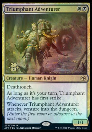 Triumphant Adventurer [Dungeons & Dragons: Adventures in the Forgotten Realms Prerelease Promos] | Odin's Place