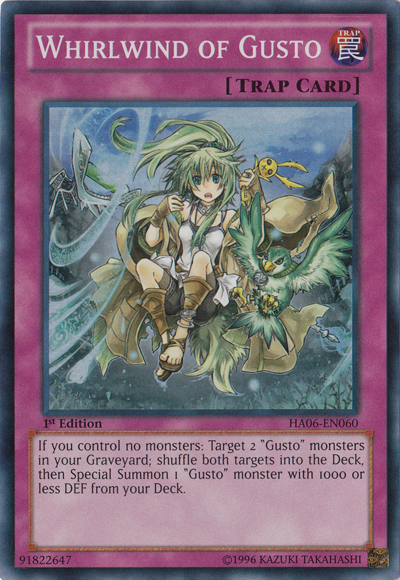 Whirlwind of Gusto [HA06-EN060] Super Rare | Odin's Place