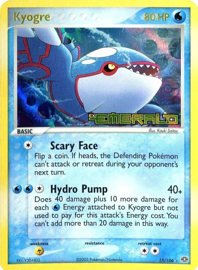 Kyogre (15/106) (Stamped) [EX: Emerald] | Odin's Place