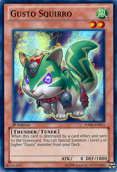 Gusto Squirro [HA06-EN011] Super Rare | Odin's Place
