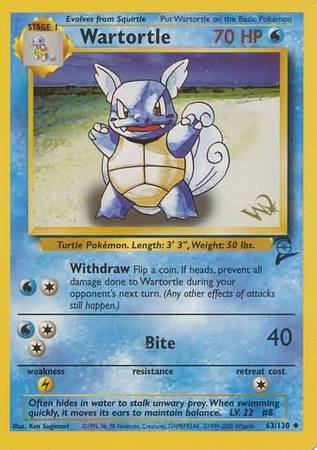 Wartortle (63/130) (W Stamped Promo) [Base Set 2] | Odin's Place