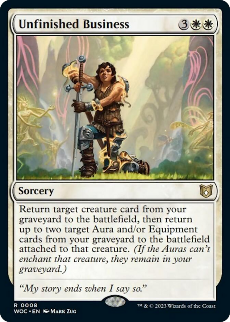 Unfinished Business [Wilds of Eldraine Commander] | Odin's Place