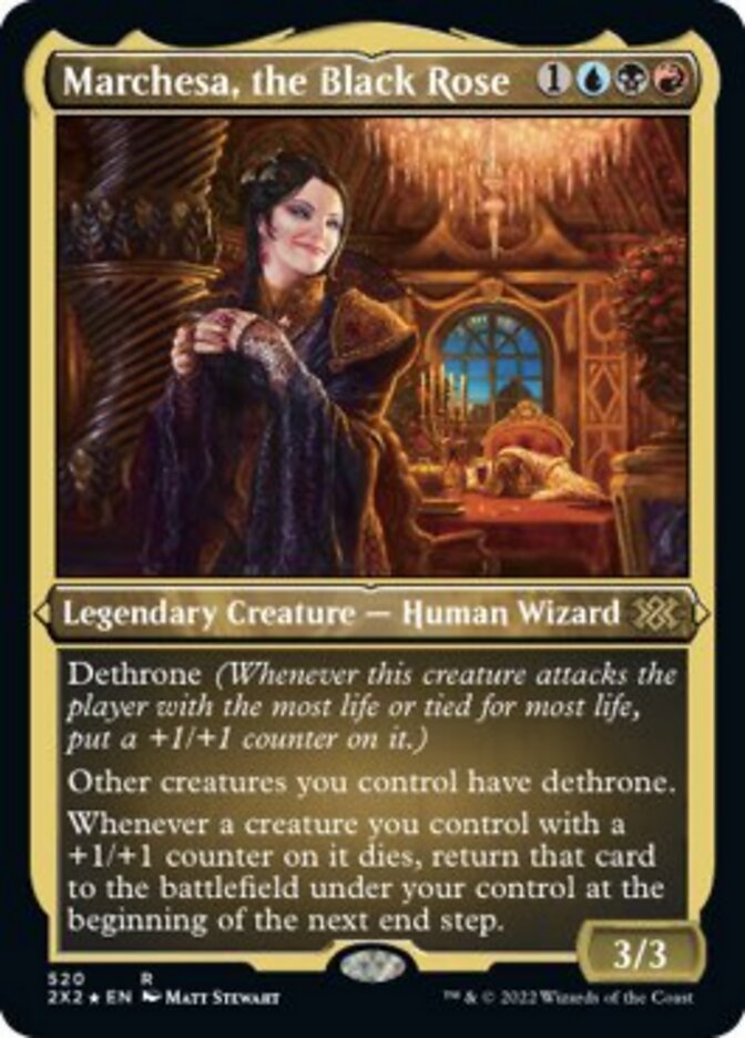 Marchesa, the Black Rose (Foil Etched) [Double Masters 2022] | Odin's Place