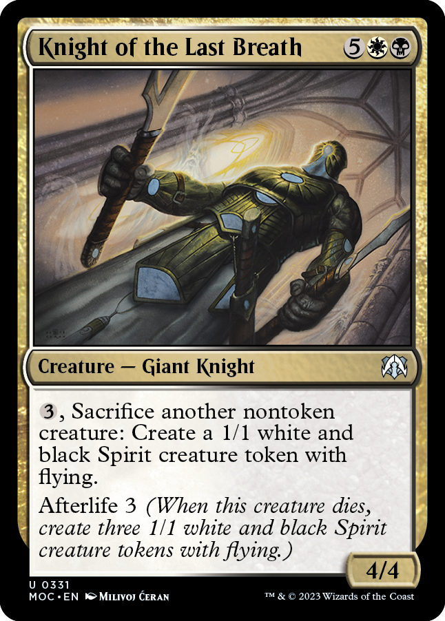 Knight of the Last Breath [March of the Machine Commander] | Odin's Place